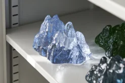 Kosta Boda The Rock ljuslykta, 91 mm, blågrön