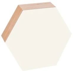 Kotonadesign Anslagstavla hexagon, 26 cm, vit