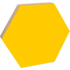 Kotonadesign Anslagstavla stor hexagon, gul