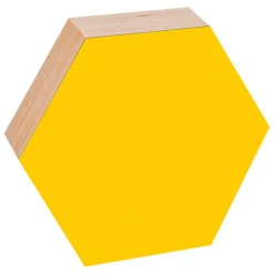 Kotonadesign Anslagstavla hexagon, 26 cm, gul