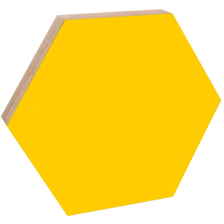 Kotonadesign Anslagstavla liten hexagon, gul