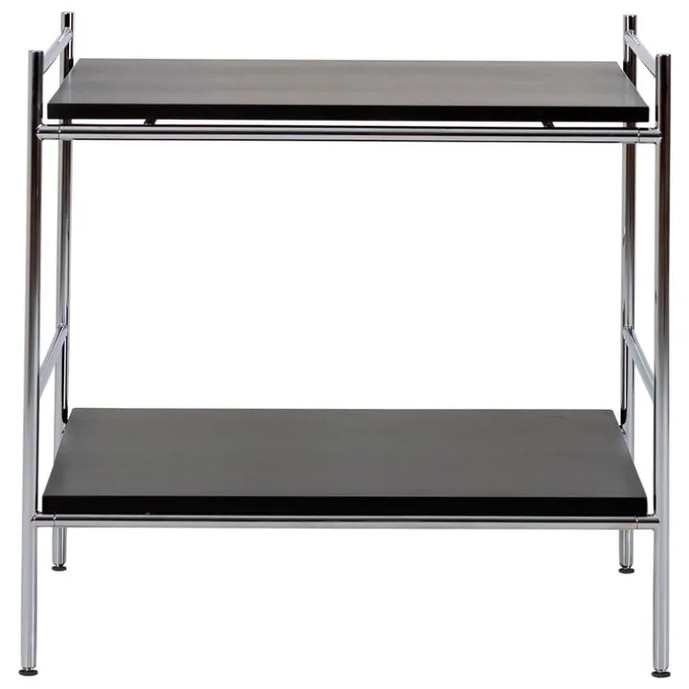 Labofa Heritage sidobord 95,2, krom - svart ek