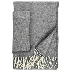 Lapuan Kankurit Arvo, ficksjal, 60 x 180 cm, vit - melerad grå