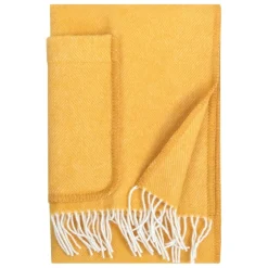 Lapuan Kankurit Arvo, ficksjal, 60 x 180 cm, vit - kaffefärgad orange