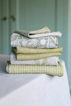 Lapuan Kankurit Eeva disktrasa/handduk, linne - oliv