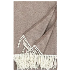 Lapuan Kankurit Elli filt, 130 x 180 cm, vit - brun