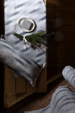 Lapuan Kankurit Hohto, bastutäcke, 46 x 150 cm, vit - grå