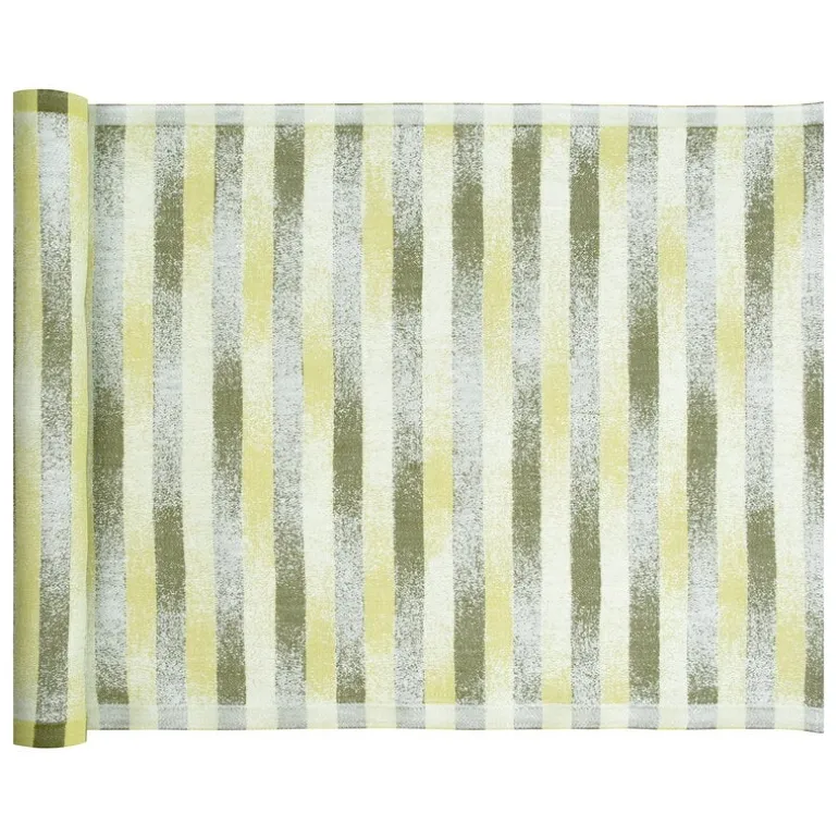 Lapuan Kankurit Hohto sittunderlag för bastu, 46 x 150 cm, vit - grön