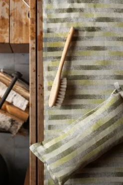 Lapuan Kankurit Hohto sittunderlag för bastu, 46 x 150 cm, vit - grön