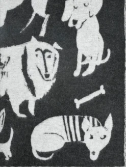 Lapuan Kankurit Koirapuisto filt, 130 x 180 cm, svart -vit