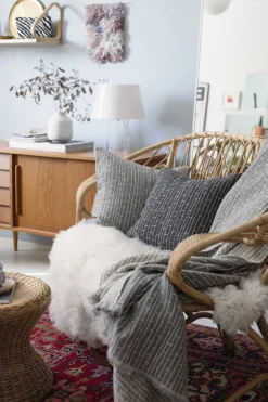 Lapuan Kankurit Metsä kuddfodral 45 x 45 cm, ljusgrå