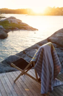 Lapuan Kankurit Metsälampi, filt, 130 x 200 cm, rosa - grå - oker