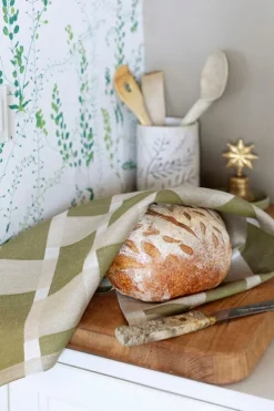 Lapuan Kankurit Punos kökshandduk, linne - olive