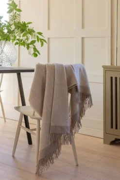 Lapuan Kankurit Rauha filt, 130 x 180 cm, vit - beige