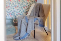 Lapuan Kankurit Rauha filt, 130 x 180 cm, grå - blå