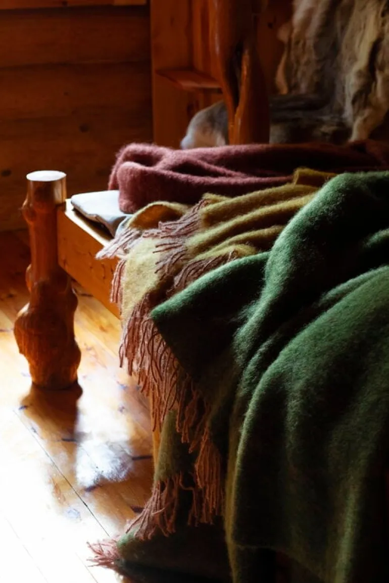 Lapuan Kankurit Revontuli mohairfilt, puder - ockra