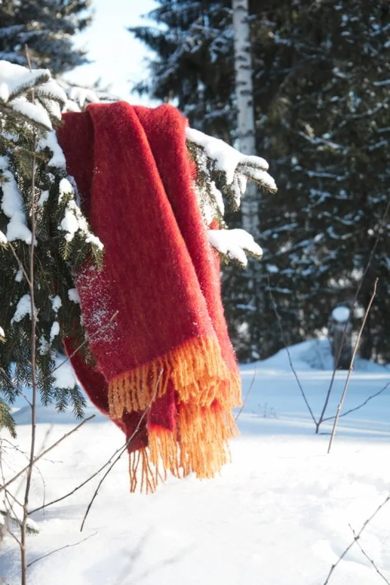 Lapuan Kankurit Revontuli mohairfilt, rost - bordeaux