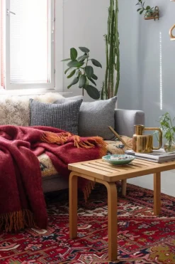 Lapuan Kankurit Revontuli mohairfilt, rost - bordeaux