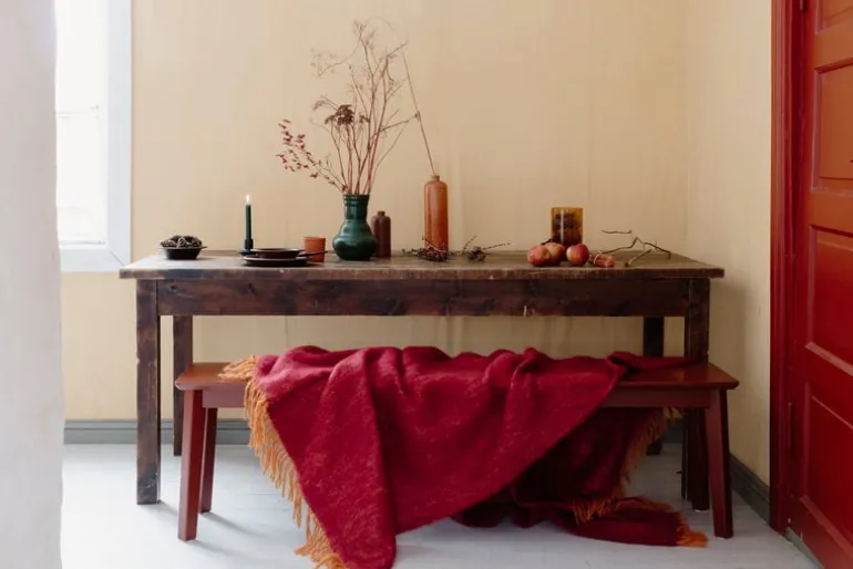 Lapuan Kankurit Revontuli mohairfilt, rost - bordeaux