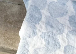 Lapuan Kankurit Sade handduk, vit - blå