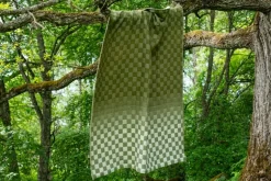 Lapuan Kankurit Shakki pläd, beige - oliv - vit