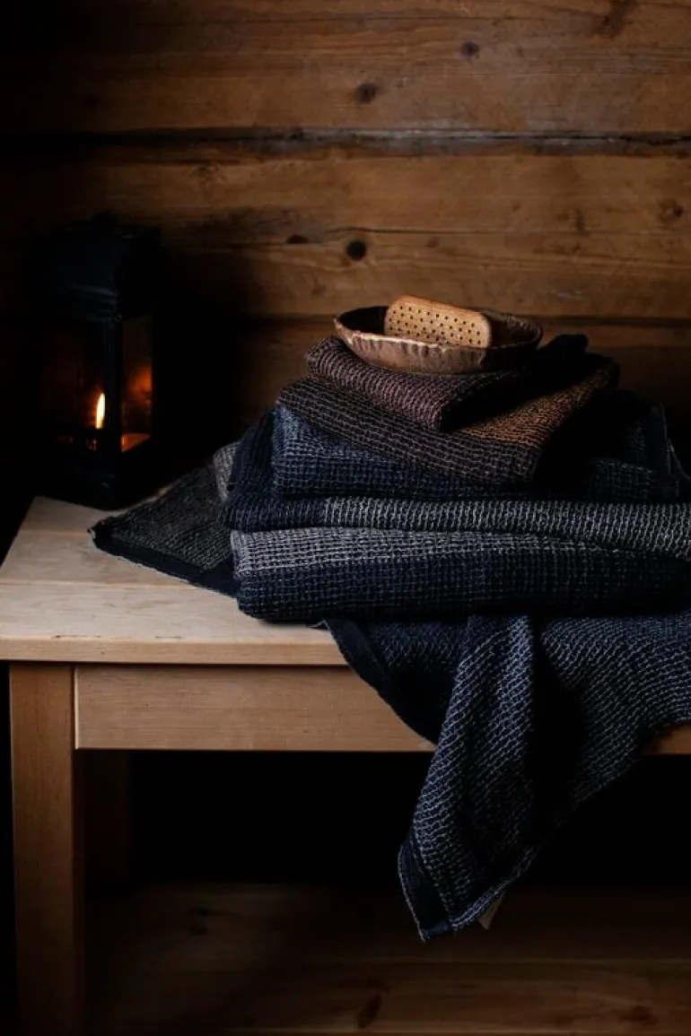 Lapuan Kankurit Terva handduk, svart - multi - grå