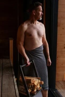 Lapuan Kankurit Terva jättestor handduk, svart - multi - grå