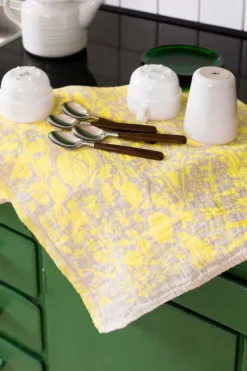 Lapuan Kankurit Villiyrtit handduk, gul - linne