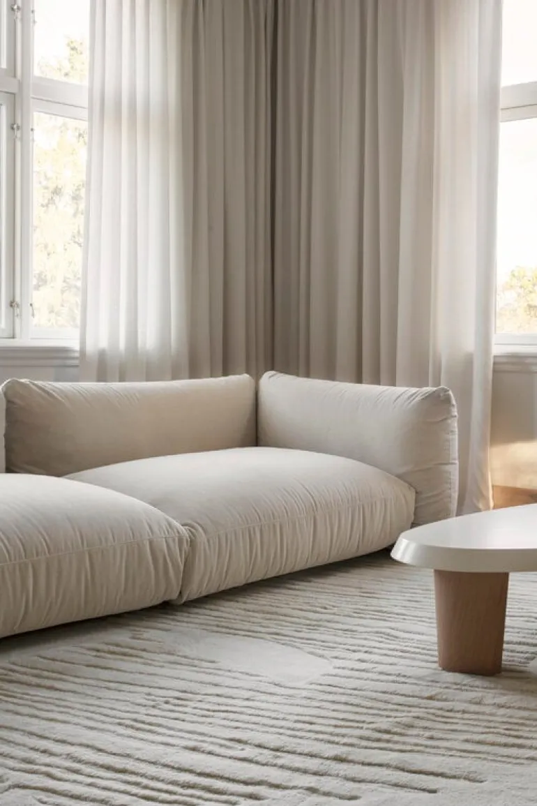 LAYERED Artisan Guild matta, benvit