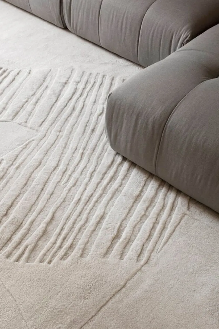 LAYERED Artisan Guild matta, benvit