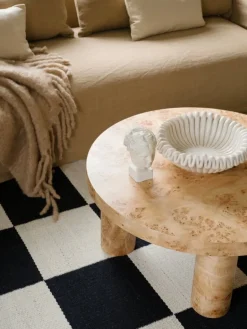 LAYERED Chess ullmatta, svart - vit