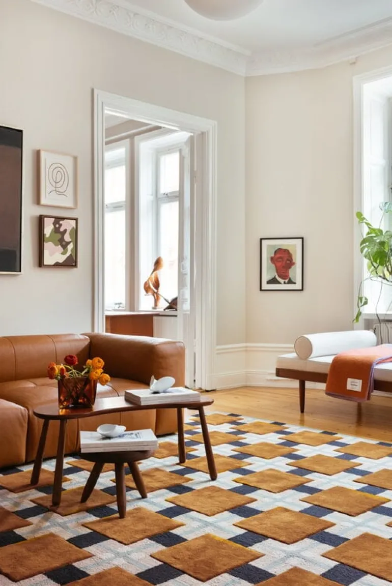 LAYERED Evelina Kroon Ochre Fields matta