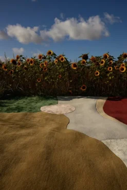 LAYERED Poppykalas Sleeping Flower matta, blå