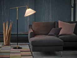 Le Klint Golvlampa 349, mässing - svart