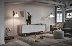 Le Klint Sax 223-2/17 vägglampa, ljus ek