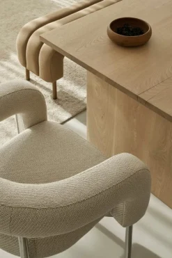 Lepo Product Boa stol, krom - ljusbeige Kvadrat Coda2 103