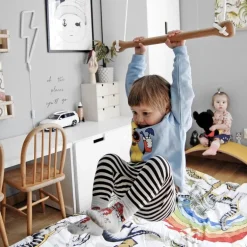 Lillagunga Bone trapets, ek - vita rep