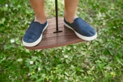 Lillagunga Disco Outdoor gunga, valnöt - svart