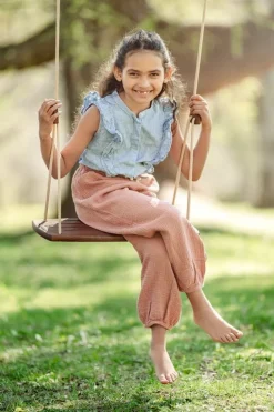 Lillagunga Lillagunga Classic Outdoor gunga, valnöt - svart