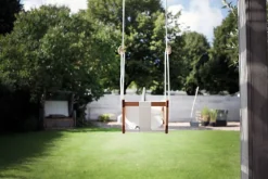 Lillagunga Lillagunga Toddler gunga, ek - vit sits och vitt rep