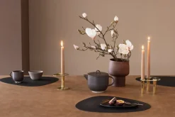 Lind DNA Curve bordstablett, 37 x 44 cm, svart Nupo-läder