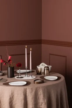 Lind DNA Curve bordstablett, 37 x 44 cm, mörkbrunt Nupo-läder