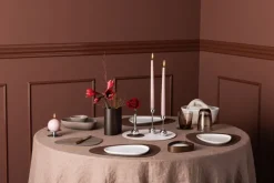 Lind DNA Curve glasunderlägg, mörkbrunt Nupo-läder