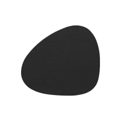 Lind DNA Curve glasunderlägg, svart Serene-läder