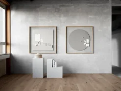 Lintex A01 glastavla, 100 x 100 cm, rund, shy