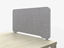 Lintex Edge bordsskärm, toppmonterad, grå - vit