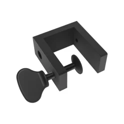 Lintex Edge bordsskärm, toppmonterad, mörkgrå - svart