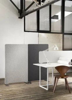 Lintex Edge golvskärm, grå - vit