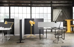 Lintex Edge golvskärm, grå - vit