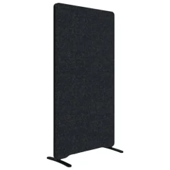 Lintex Edge golvskärm, mörkgrå - svart